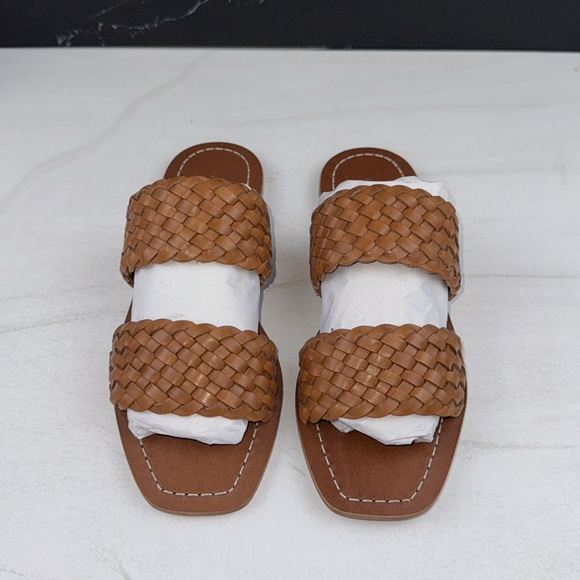 Loeffler Randall Jonah Timber Woven Slide Sandal Timber Brown sz 6.5 - Picture 9 of 13